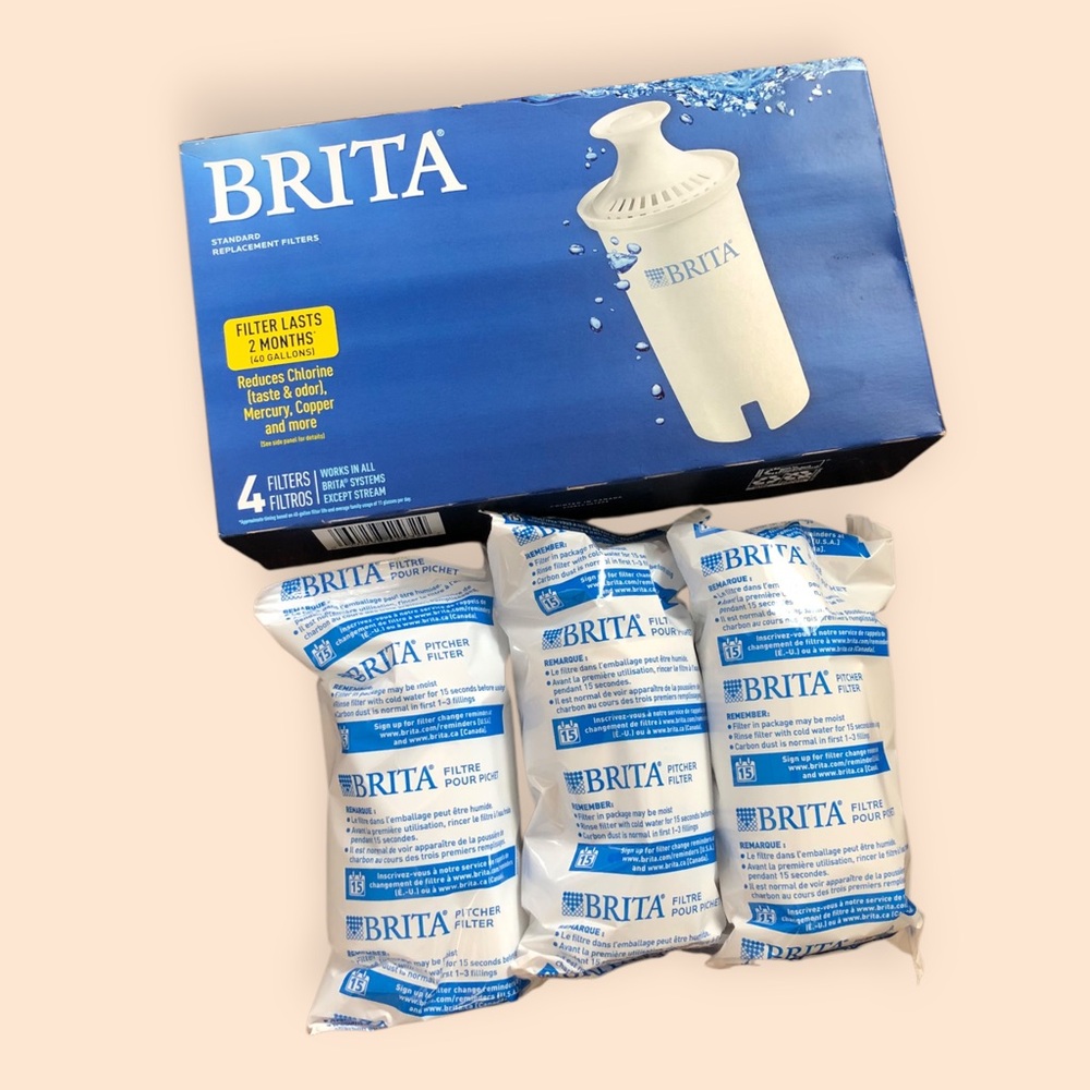 BRITA Standard Replacement Filters 3 Pack Open Box NEW Sealed Filters OB03